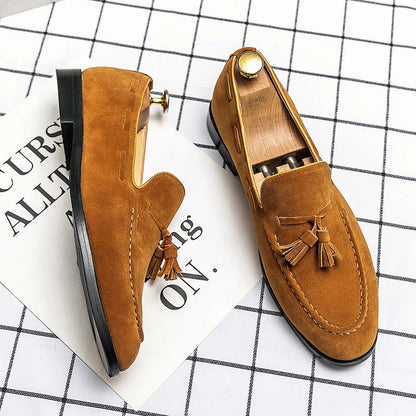 Il Borghese Torino Suede Loafers With Tassels