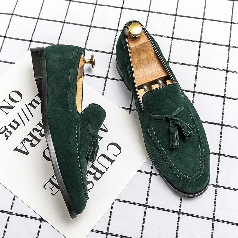 Il Borghese Torino Suede Loafers With Tassels